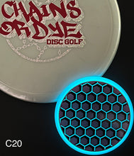 Load image into Gallery viewer, Dyed Axiom Total Eclipse Glow “Honeycomb” - Lens Cap Mini Chains Or Dye