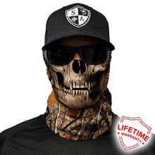 Load image into Gallery viewer, SA Co Multi-Purpose Face Shield - Forest Camo Skull