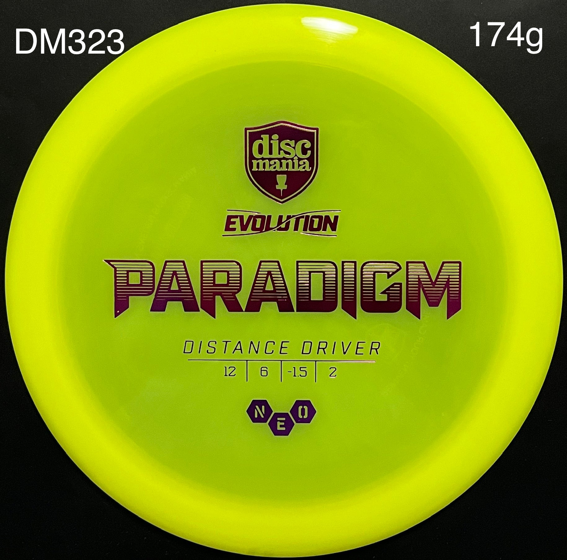 DiscMania Paradigm Neo Plastic – Chains Or Dye Disc Golf
