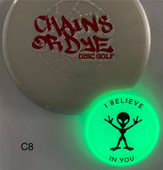 Dyed Axiom Total Eclipse Glow “Aliens Believe In You” - Lens Cap Mini Chains Or Dye