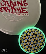 Dyed Axiom Total Eclipse Glow “Honeycomb” - Lens Cap Mini Chains Or Dye