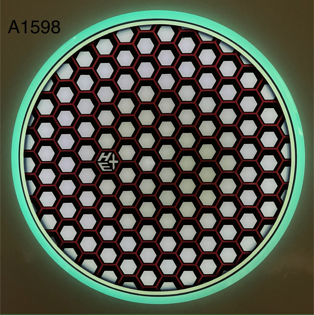 Dyed Axiom Hex - Total Eclipse Glow “Honeycomb” by Chains Or Dye