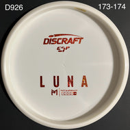 Discraft Paul McBeth Bottom Stamped White ESP Luna