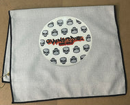 16x26 “ProTowels” Microfiber Waffle Disc Golf/Golf Towel with Corner Grommet and Hook - “Skulls - Chains Or Dye”