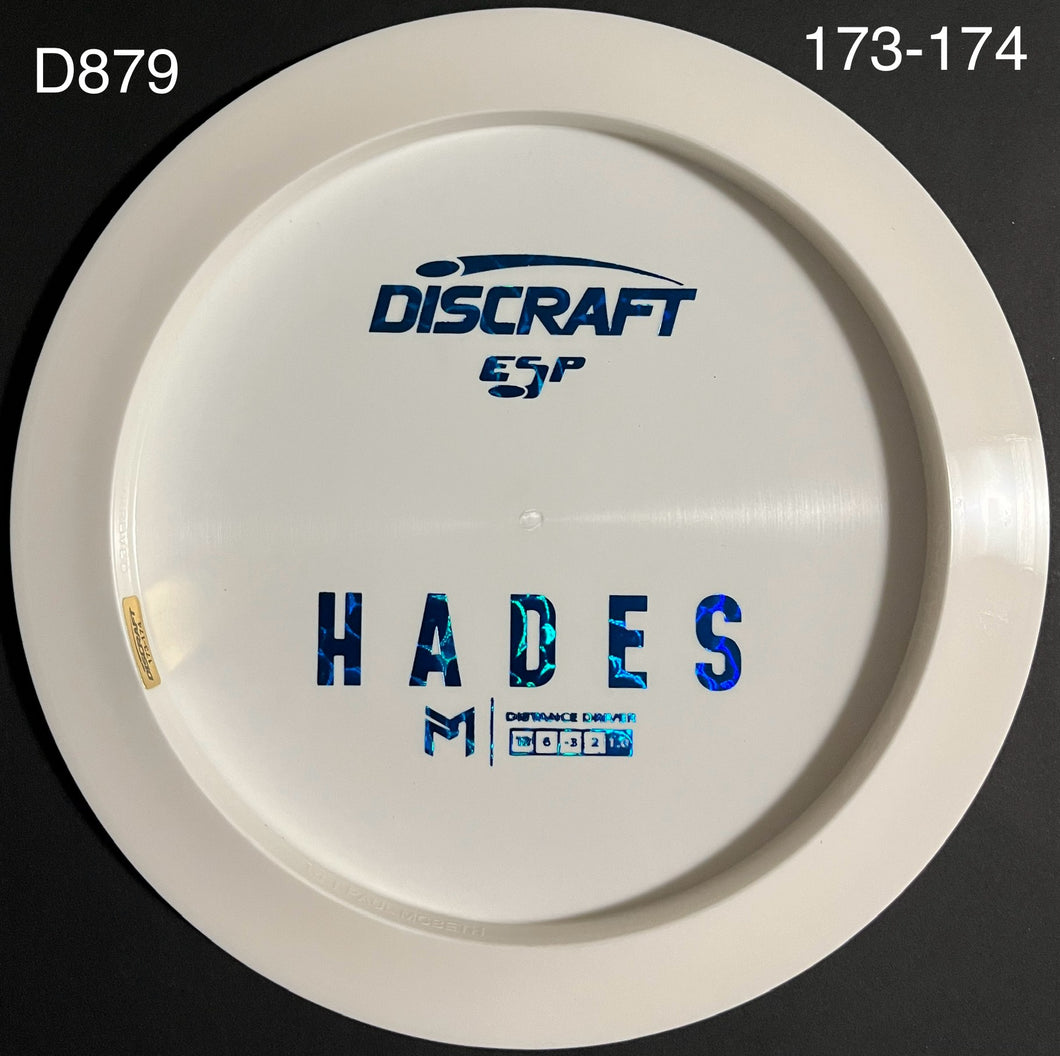 Discraft Paul McBeth Bottom Stamped Blank White ESP Hades