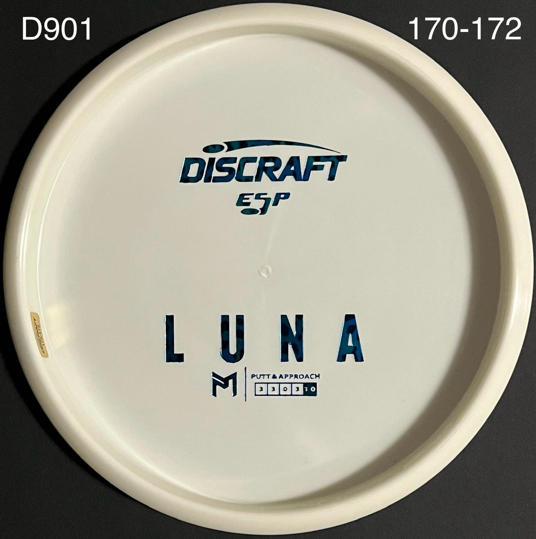 Discraft Paul McBeth Bottom Stamped White ESP Luna