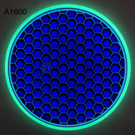 Dyed Axiom Hex (Plate has small indent) - Total Eclipse Glow “Honeycomb” by Chains Or Dye