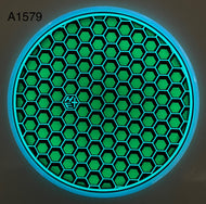 Dyed Axiom Hex - Total Eclipse Glow “Honeycomb” by Chains Or Dye