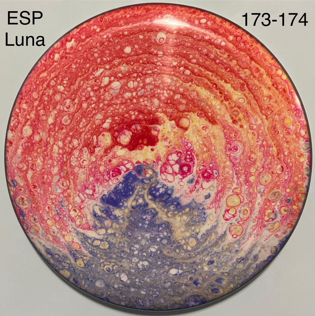 Dyed Discraft Paul McBeth Bottom Stamped ESP Luna by Chains Or Dye
