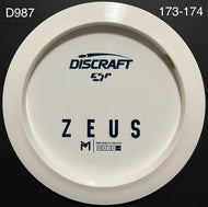 Discraft Paul McBeth Bottom Stamped Blank White ESP Zeus