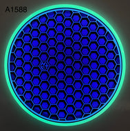 Dyed Axiom Hex - Total Eclipse Glow “Honeycomb” by Chains Or Dye