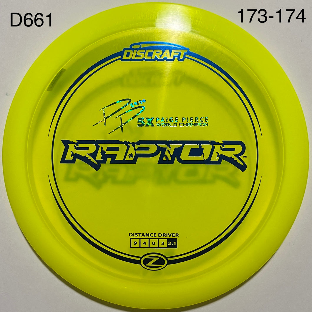 Discraft Z Paige Pierce Raptor