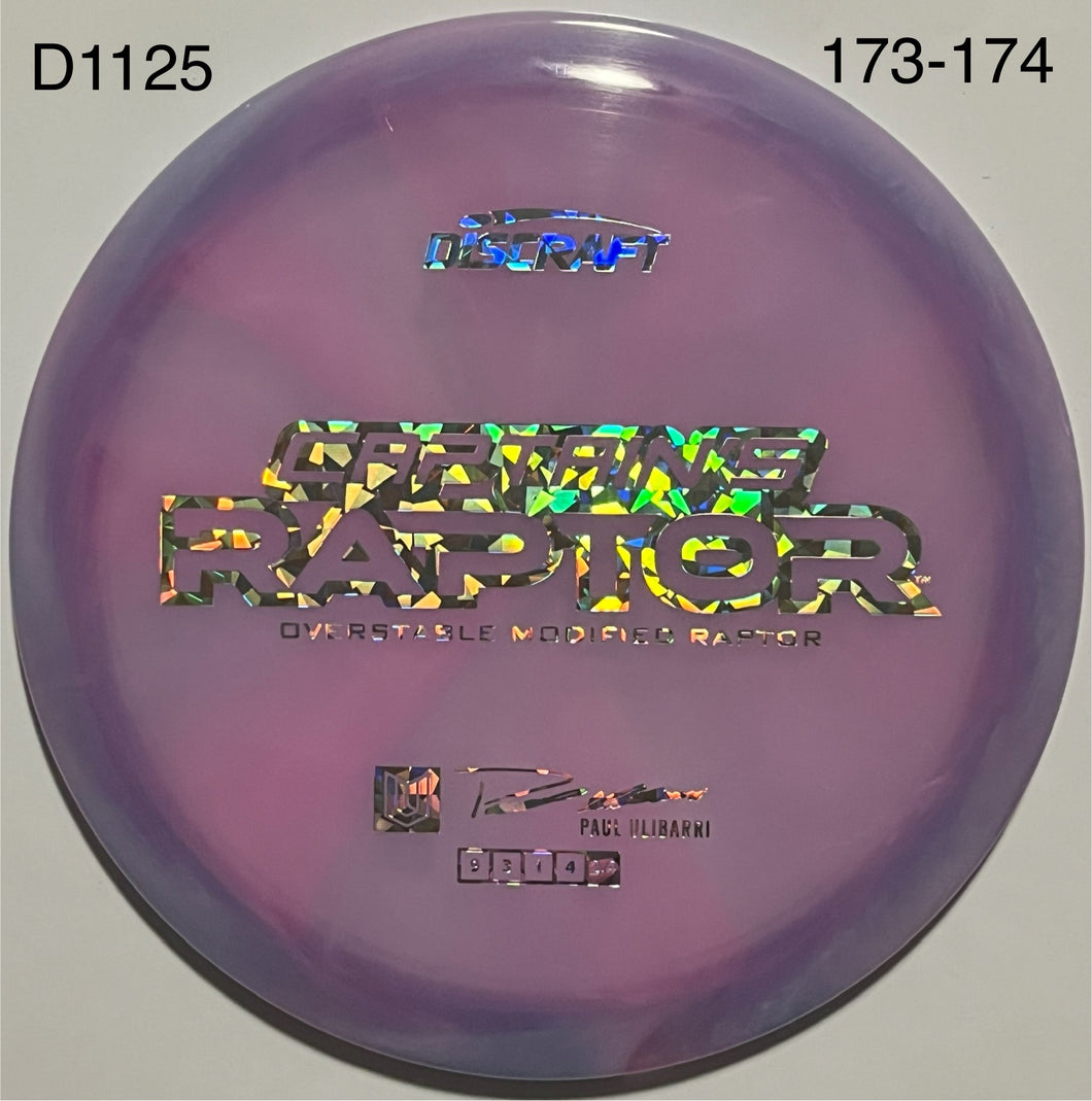 Discraft Captain’s Raptor - 2025 Paul Ulibarri Special Blend Z Swirl