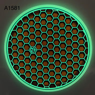 Dyed Axiom Hex - Total Eclipse Glow “Honeycomb” by Chains Or Dye