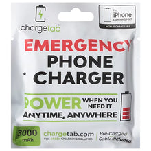 Load image into Gallery viewer, ChargeTab Emergency Phone Charger - iPhone Lightning
