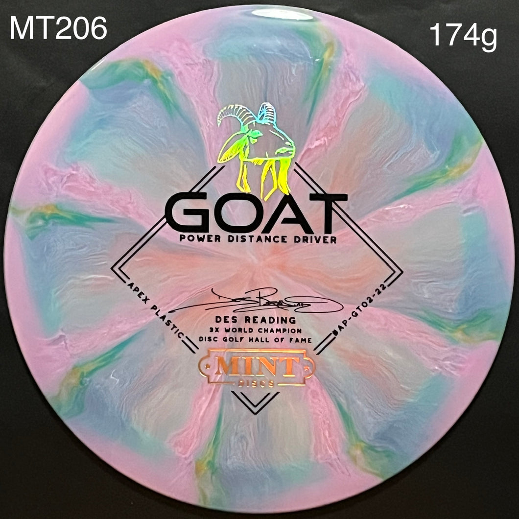 Mint Goat - Swirly Apex Plastic