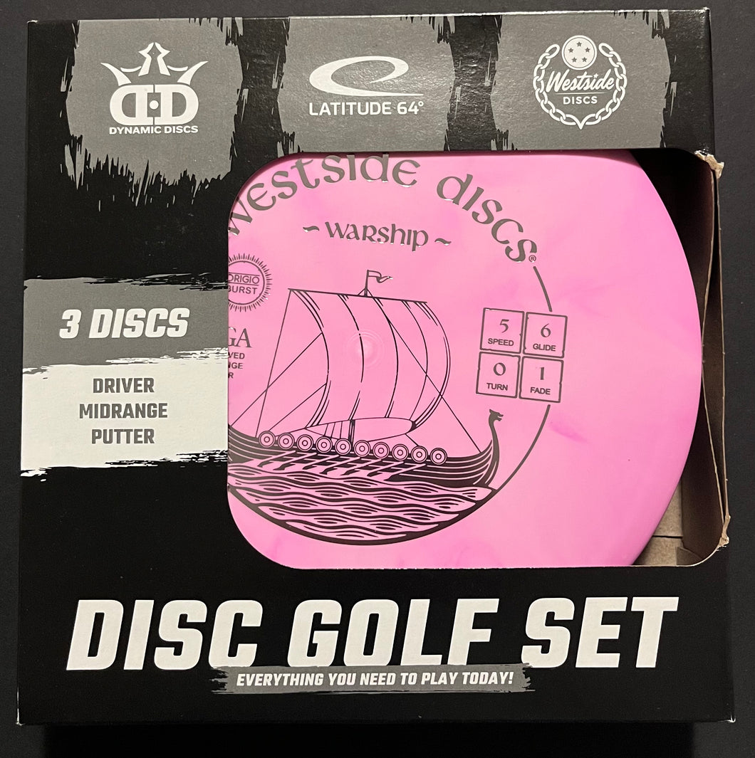 Westside Discs 3-Disc Origio Burst Disc Golf Starter Set