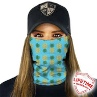 SA Co Multi-Purpose Face Shield - Pineapple Turquoise