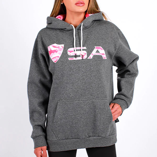 SA Co. Classic Lined Hoodie - Pink Mili Camo