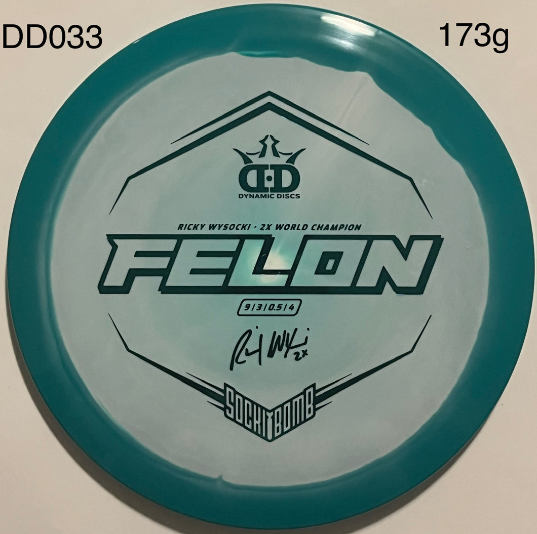 Dynamic Discs Fuzion Orbit Felon - Ricky Wysocki Sockibomb