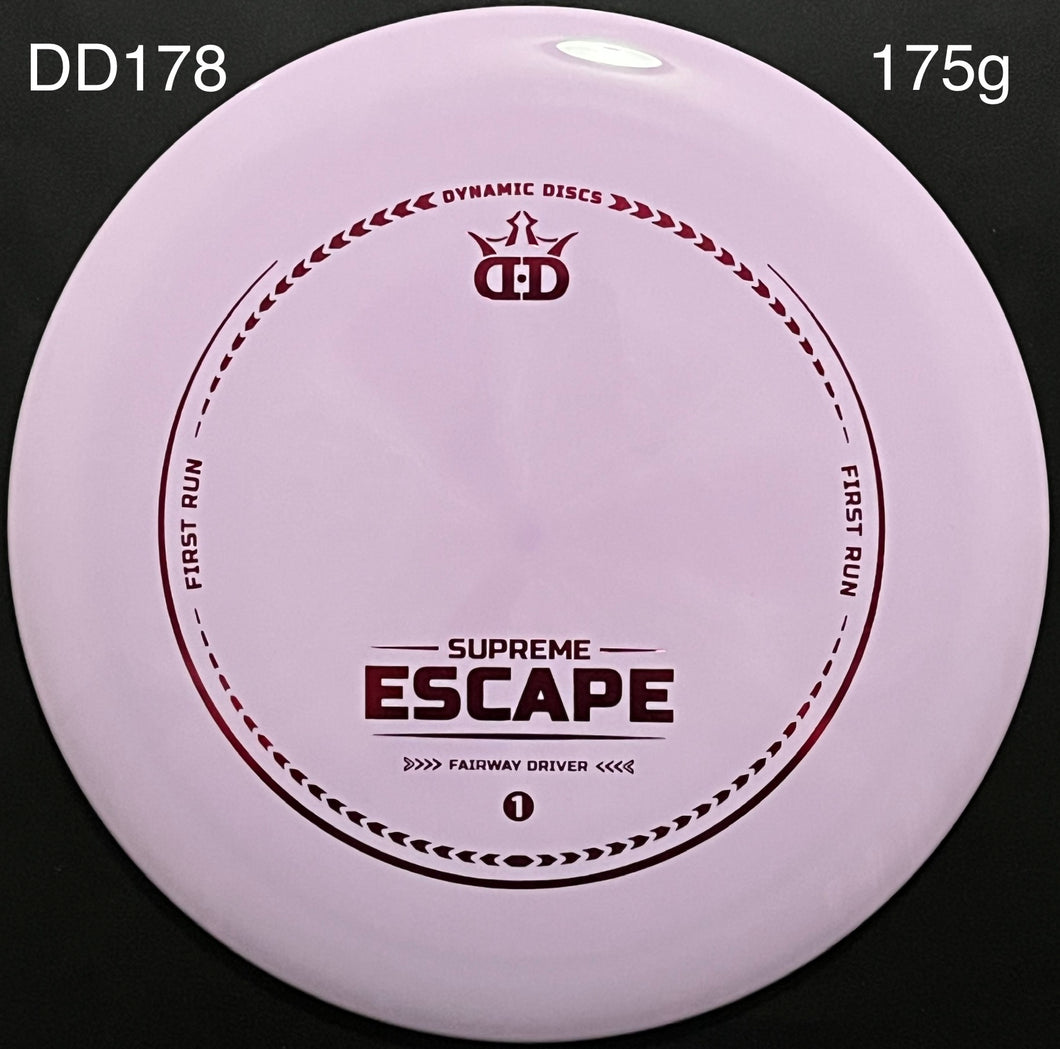 Dynamic Discs Supreme Escape First Run